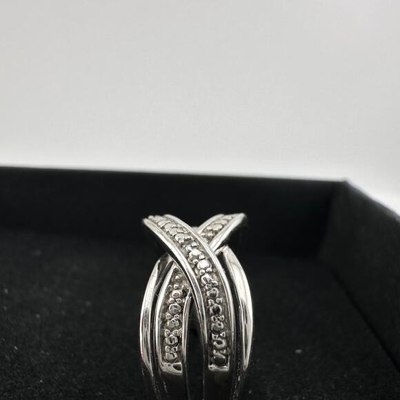 Beautiful Braided Strands Ring with Diamond Accent Size 7 - Picture 16 of 16